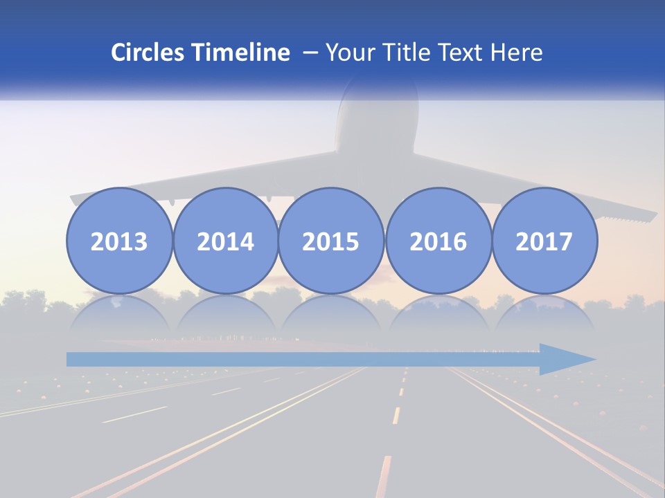 Jet Transportation Airplane PowerPoint Template