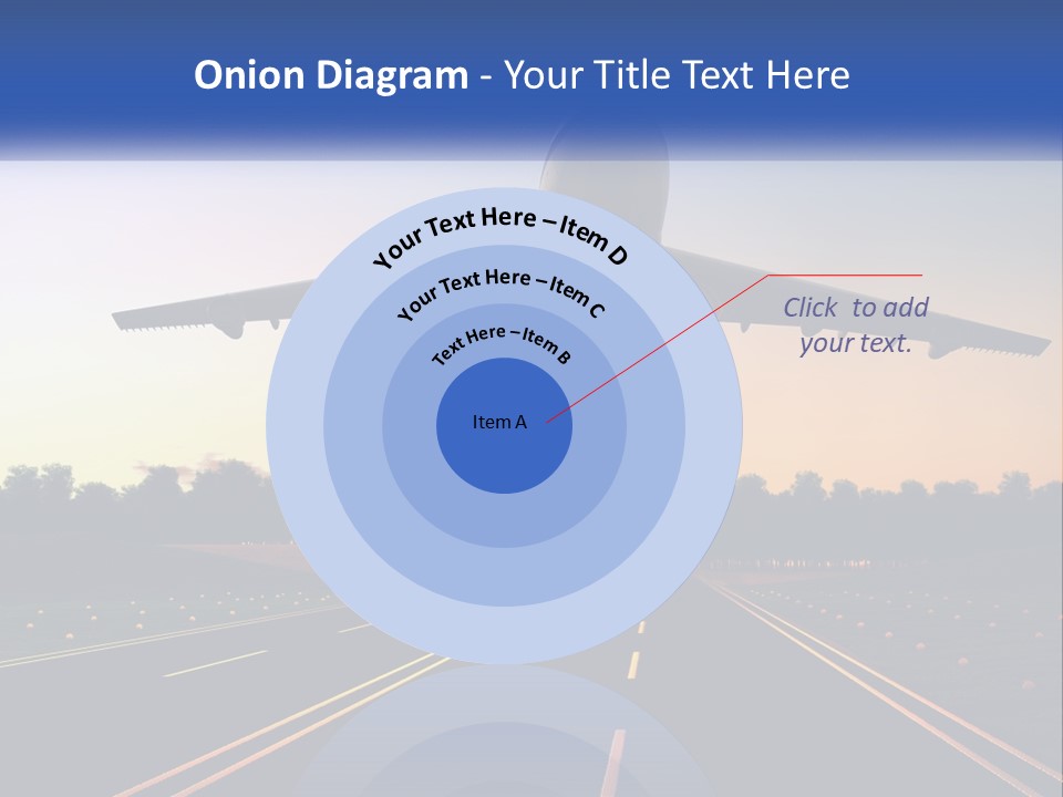 Jet Transportation Airplane PowerPoint Template