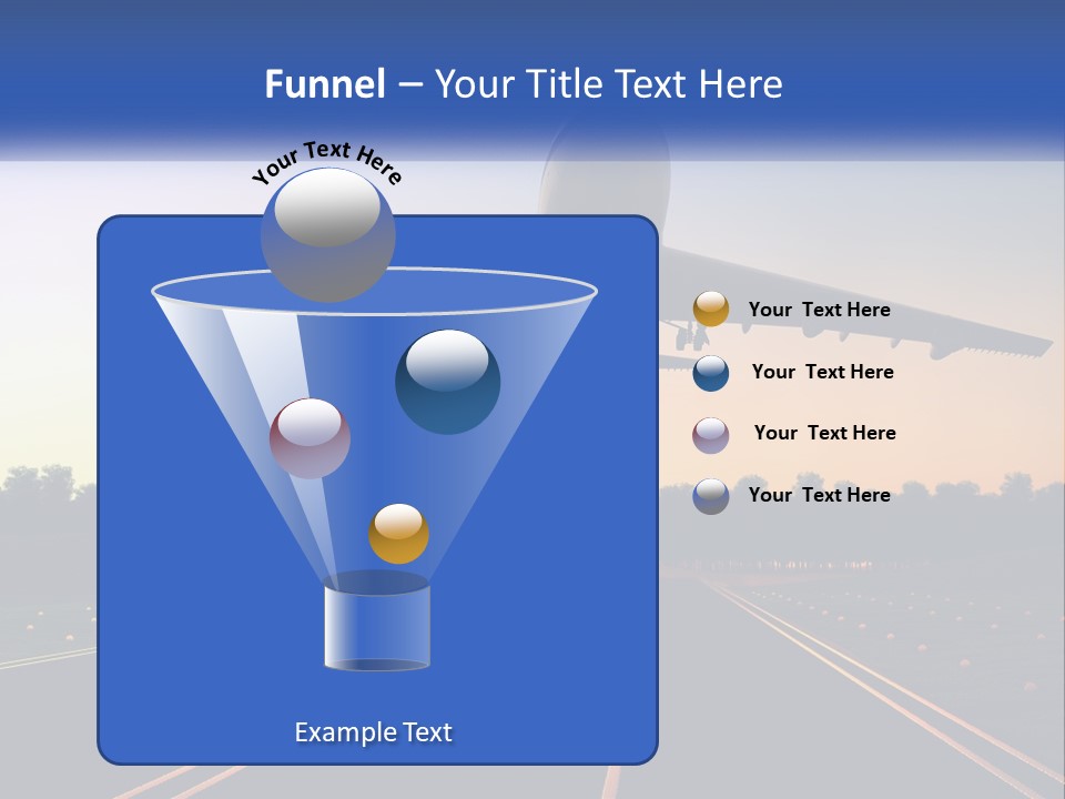 Jet Transportation Airplane PowerPoint Template