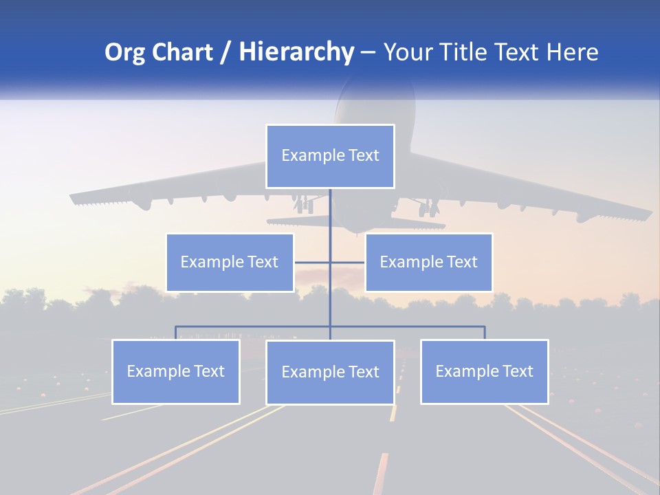 Jet Transportation Airplane PowerPoint Template