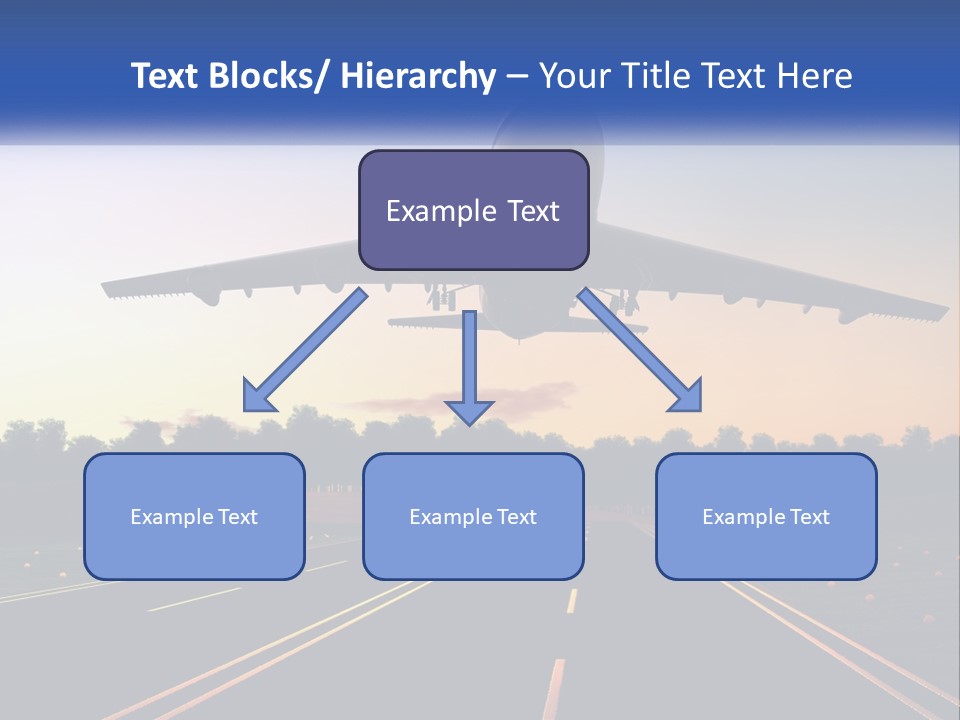 Jet Transportation Airplane PowerPoint Template