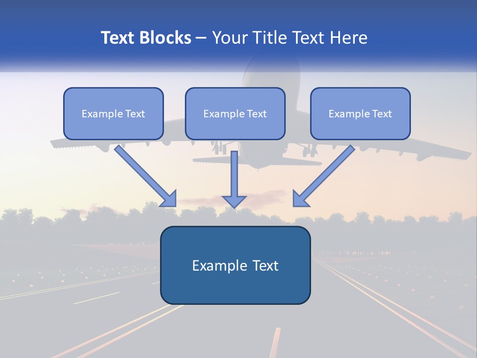 Jet Transportation Airplane PowerPoint Template