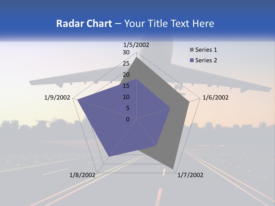 Jet Transportation Airplane PowerPoint Template