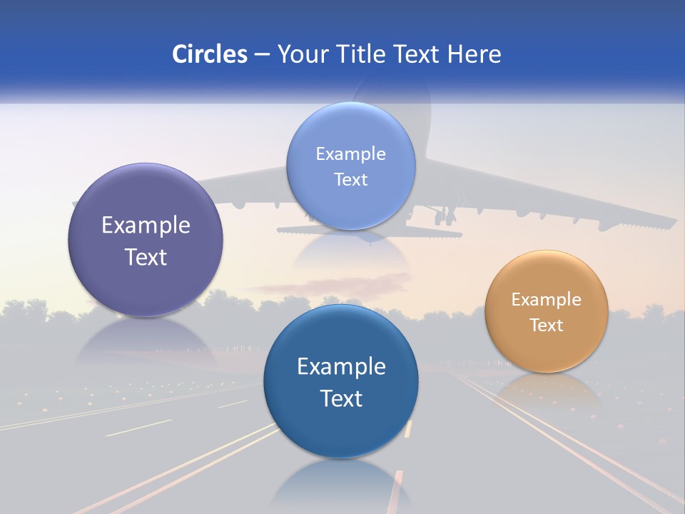 Jet Transportation Airplane PowerPoint Template