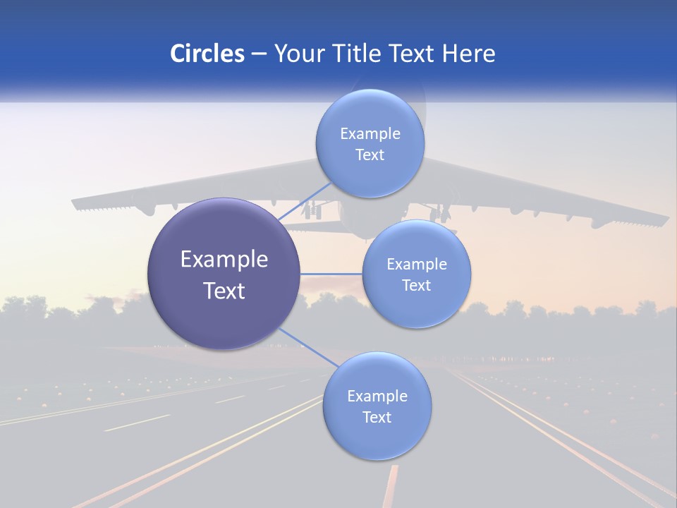 Jet Transportation Airplane PowerPoint Template