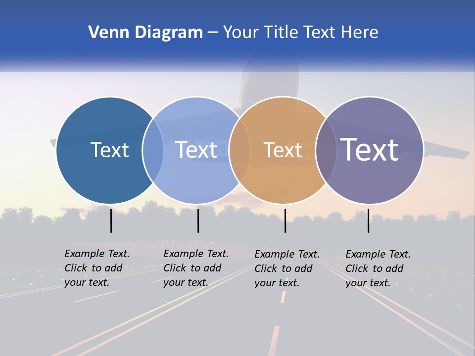 Jet Transportation Airplane PowerPoint Template