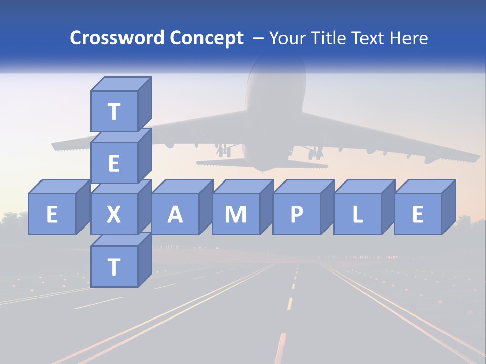 Jet Transportation Airplane PowerPoint Template