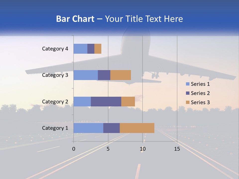 Jet Transportation Airplane PowerPoint Template