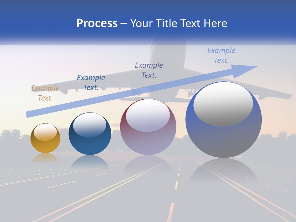 Jet Transportation Airplane PowerPoint Template