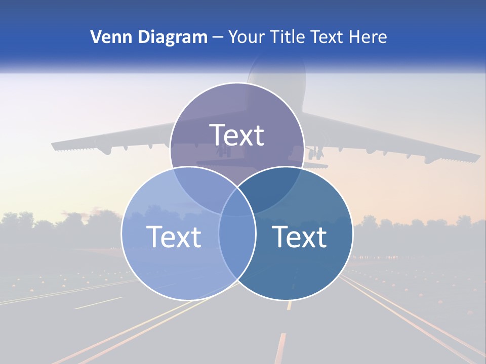 Jet Transportation Airplane PowerPoint Template