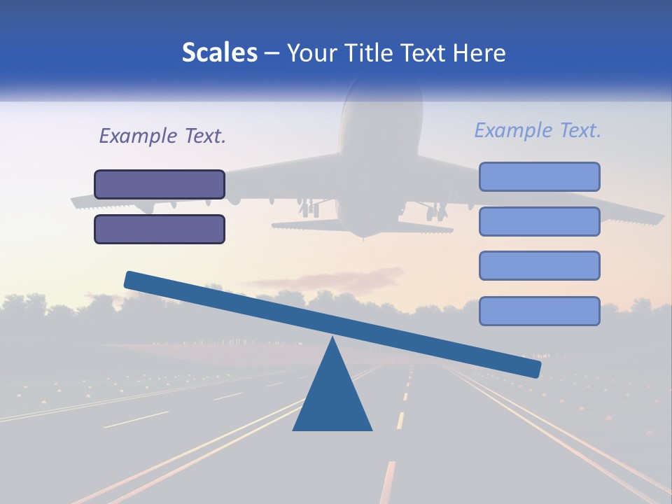 Jet Transportation Airplane PowerPoint Template