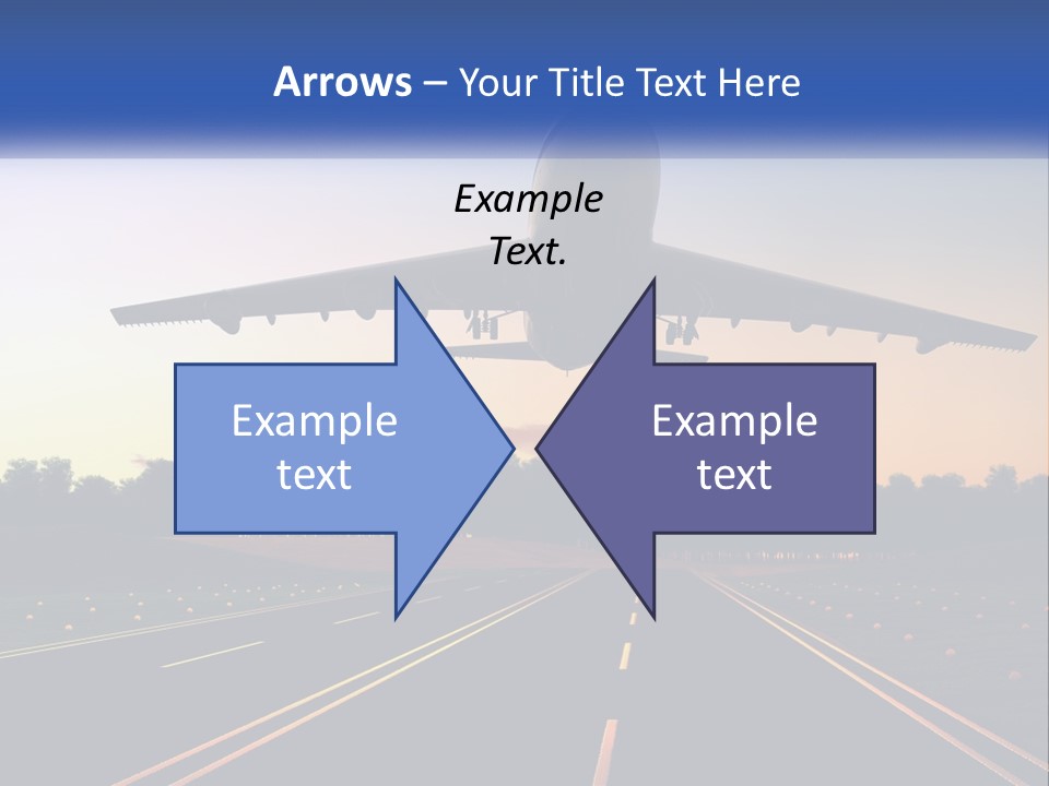 Jet Transportation Airplane PowerPoint Template