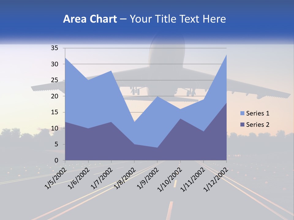Jet Transportation Airplane PowerPoint Template