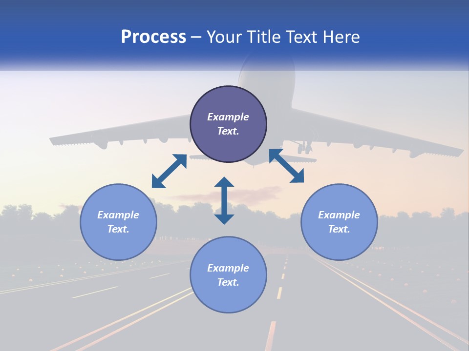 Jet Transportation Airplane PowerPoint Template