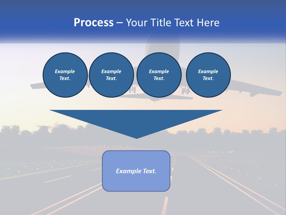 Jet Transportation Airplane PowerPoint Template