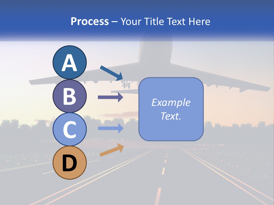 Jet Transportation Airplane PowerPoint Template