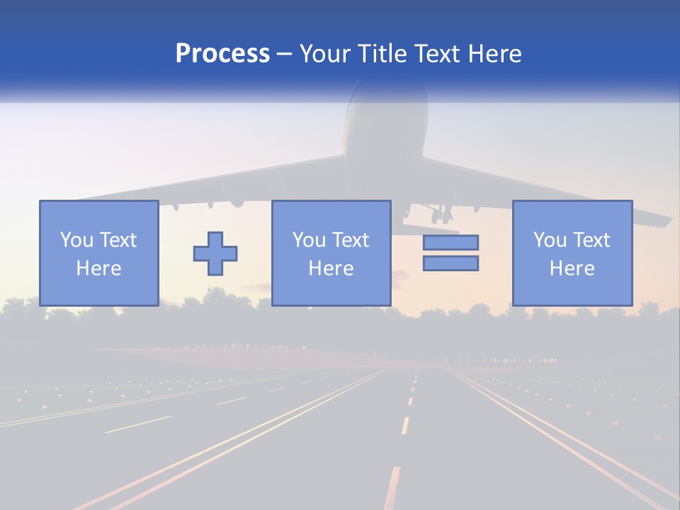 Jet Transportation Airplane PowerPoint Template