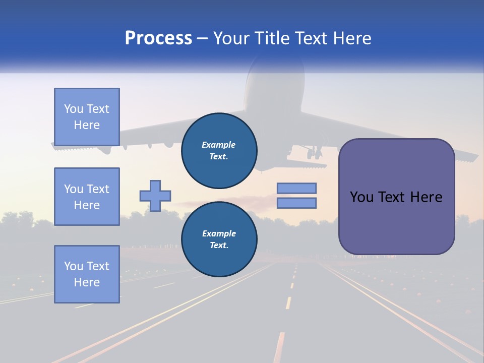 Jet Transportation Airplane PowerPoint Template