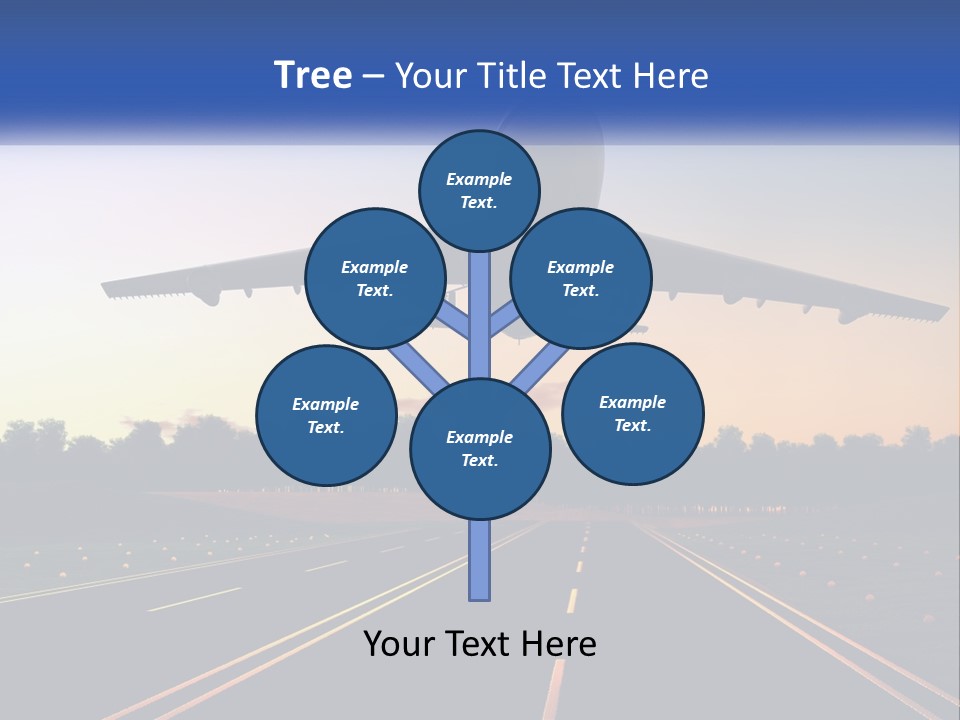 Jet Transportation Airplane PowerPoint Template