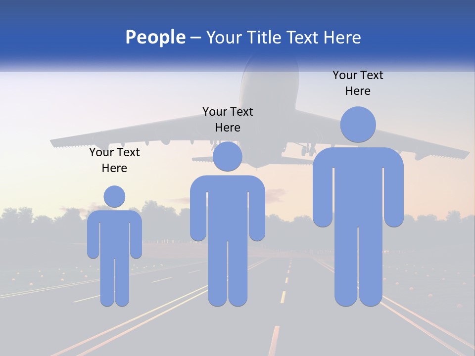 Jet Transportation Airplane PowerPoint Template