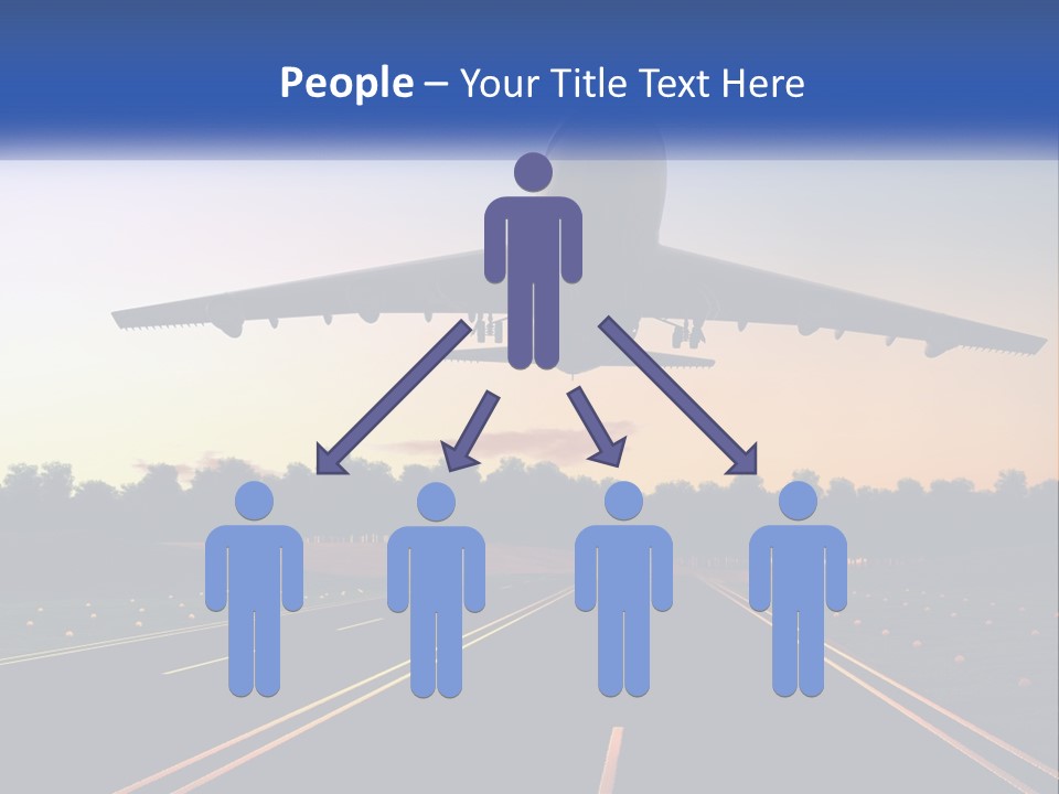 Jet Transportation Airplane PowerPoint Template