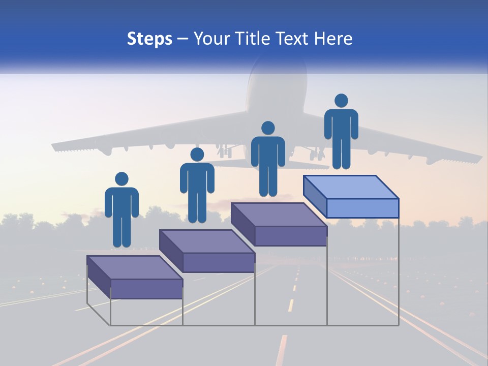 Jet Transportation Airplane PowerPoint Template