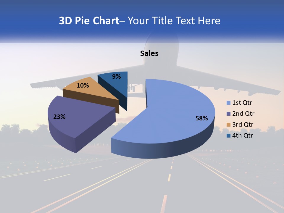 Jet Transportation Airplane PowerPoint Template