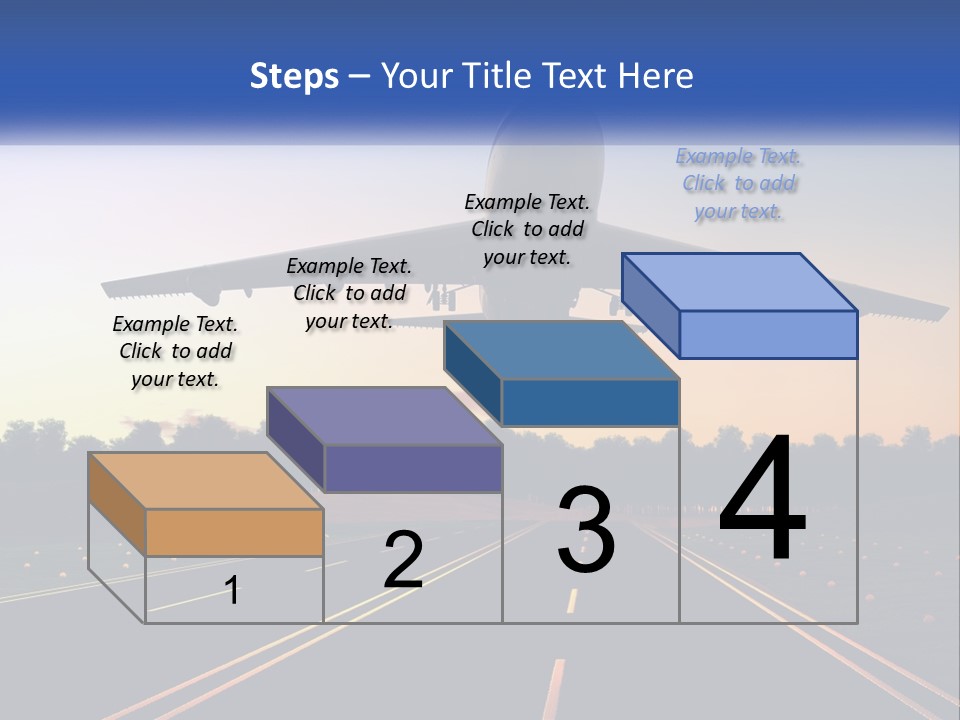Jet Transportation Airplane PowerPoint Template