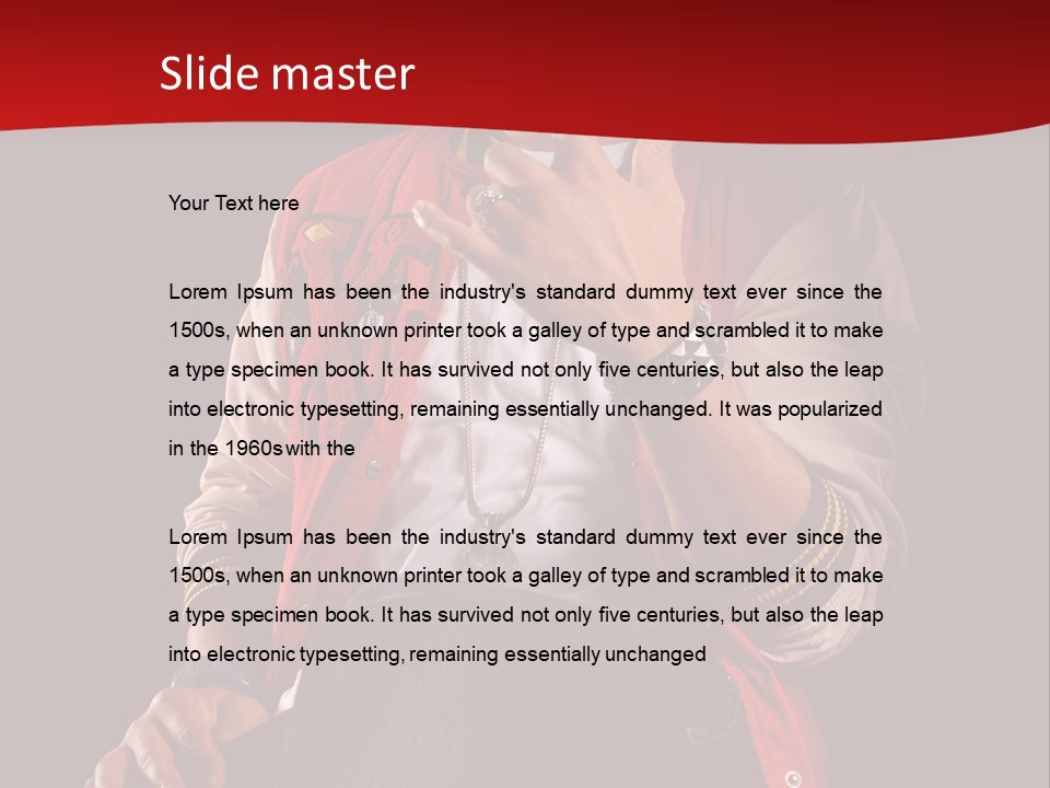 Hat Hip Sitting PowerPoint Template