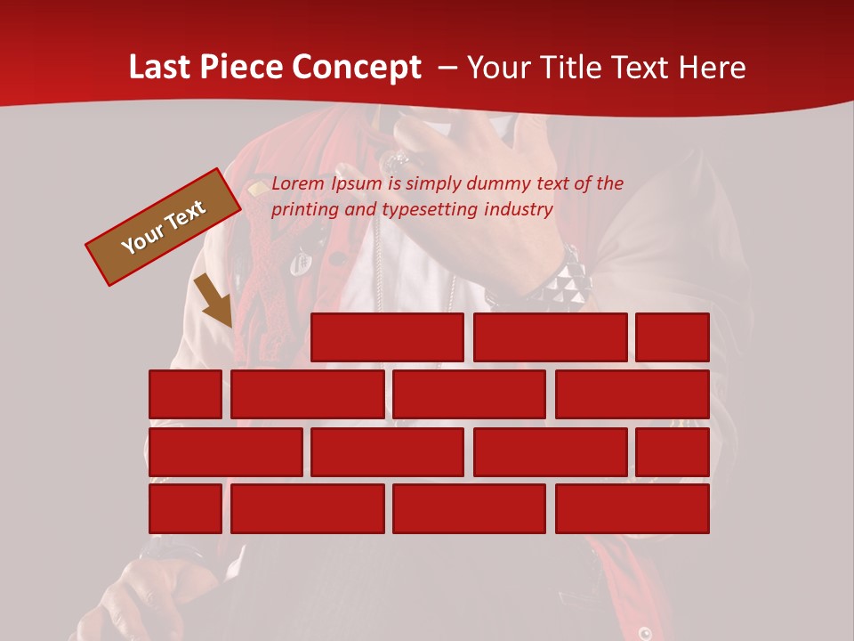 Hat Hip Sitting PowerPoint Template