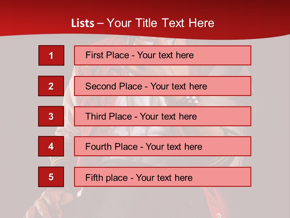 Hat Hip Sitting PowerPoint Template
