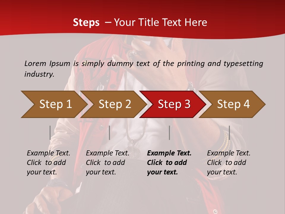 Hat Hip Sitting PowerPoint Template
