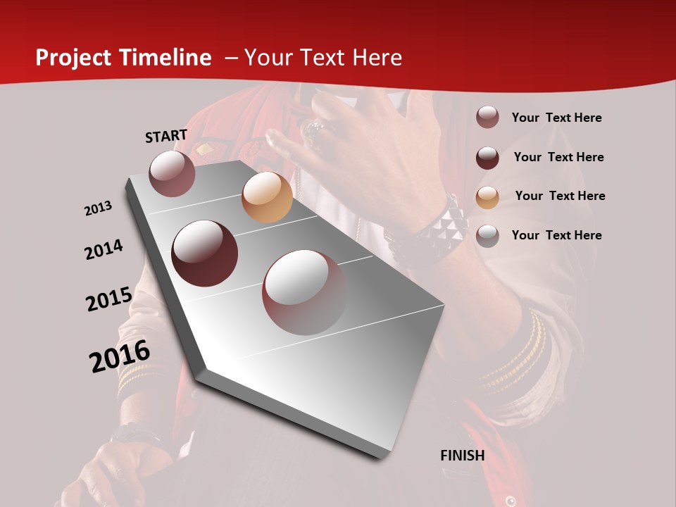 Hat Hip Sitting PowerPoint Template