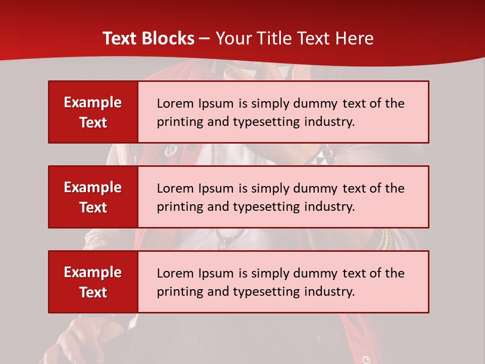 Hat Hip Sitting PowerPoint Template