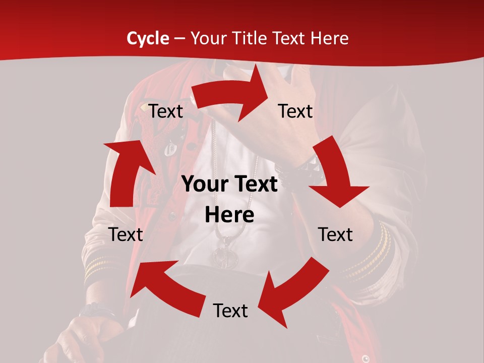 Hat Hip Sitting PowerPoint Template