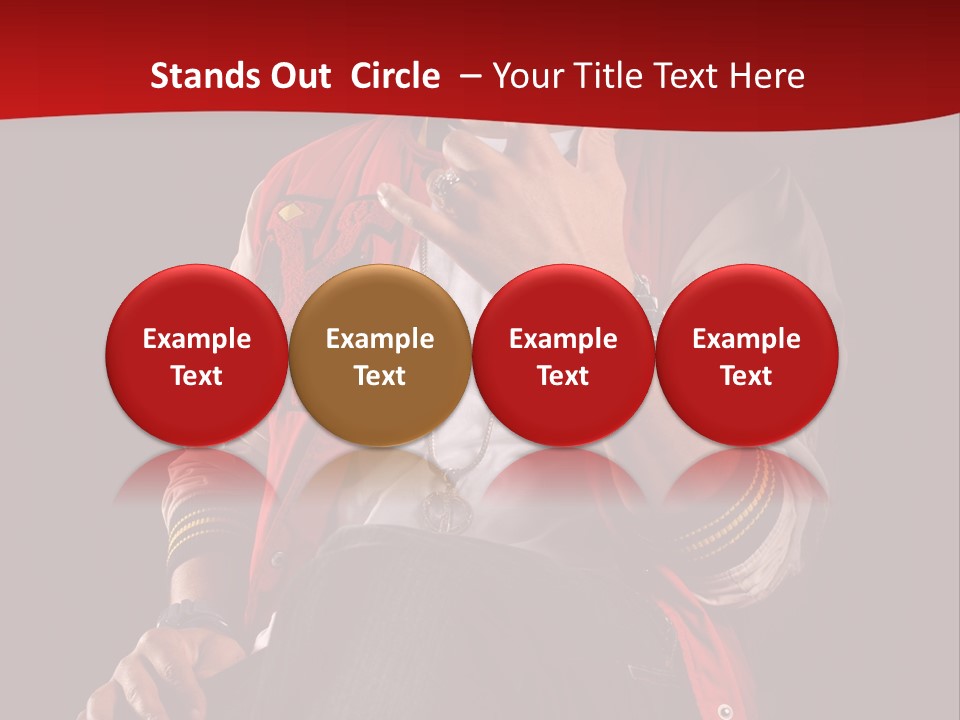 Hat Hip Sitting PowerPoint Template