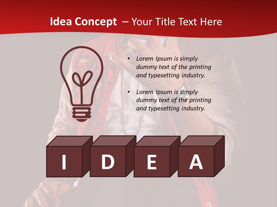 Hat Hip Sitting PowerPoint Template