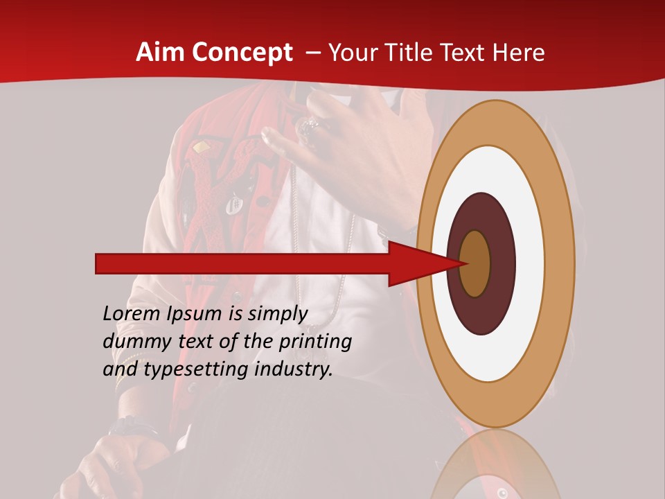 Hat Hip Sitting PowerPoint Template