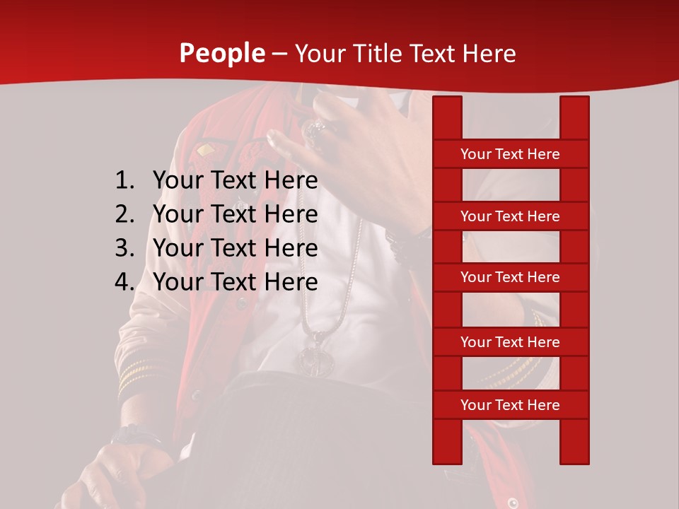 Hat Hip Sitting PowerPoint Template