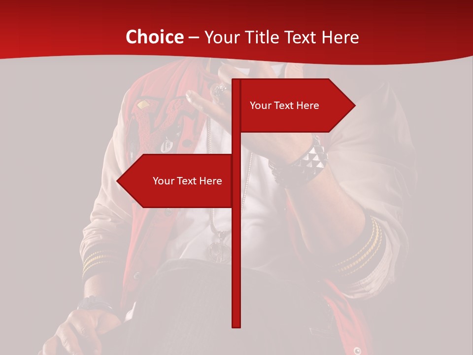 Hat Hip Sitting PowerPoint Template