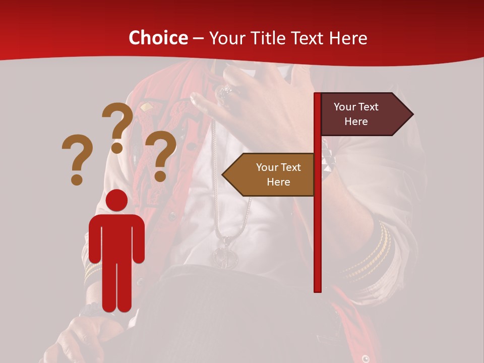 Hat Hip Sitting PowerPoint Template