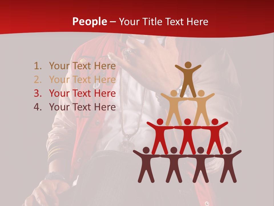 Hat Hip Sitting PowerPoint Template