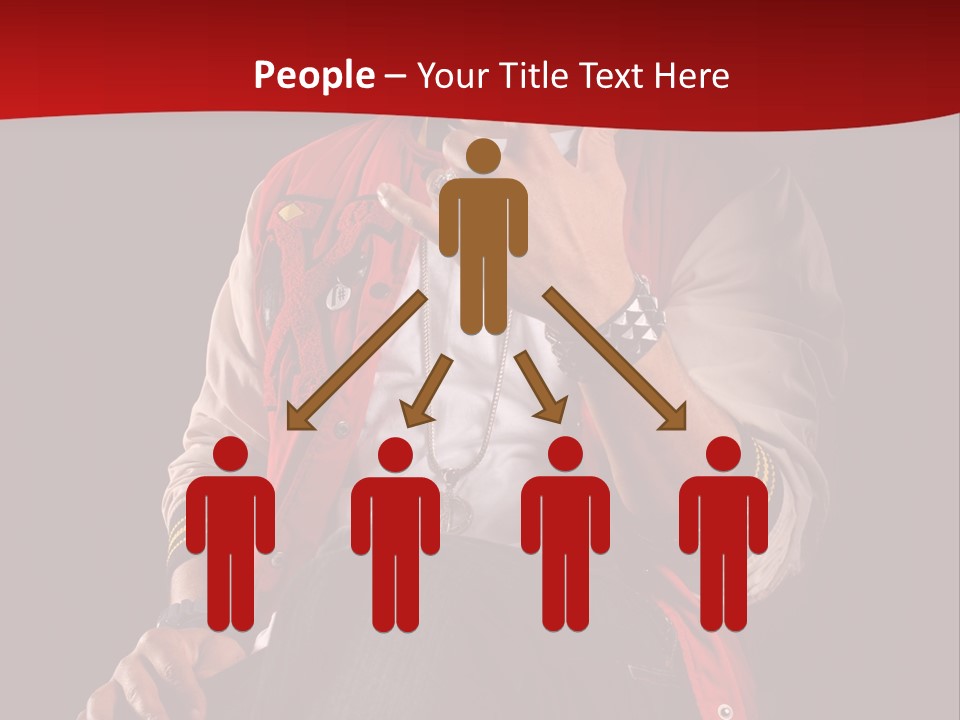 Hat Hip Sitting PowerPoint Template