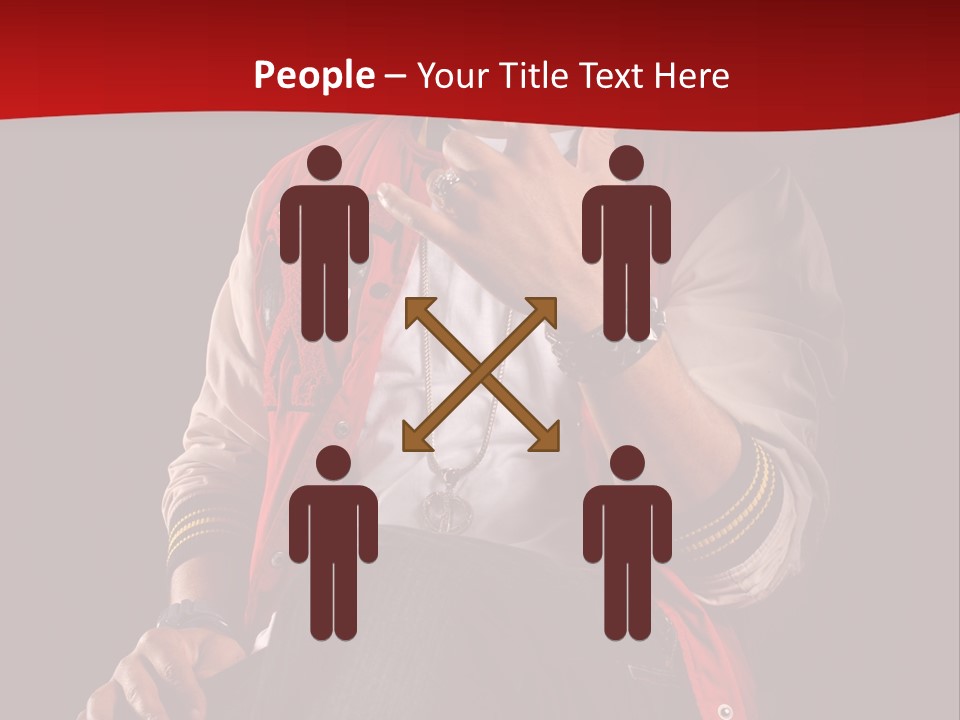 Hat Hip Sitting PowerPoint Template