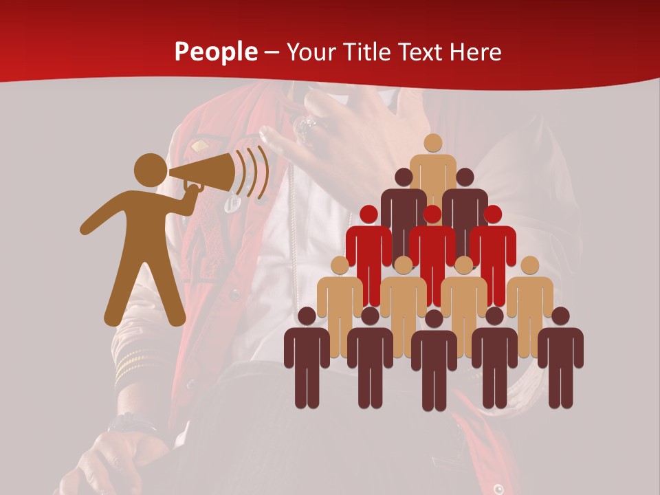 Hat Hip Sitting PowerPoint Template