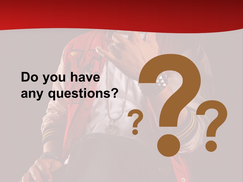 Hat Hip Sitting PowerPoint Template