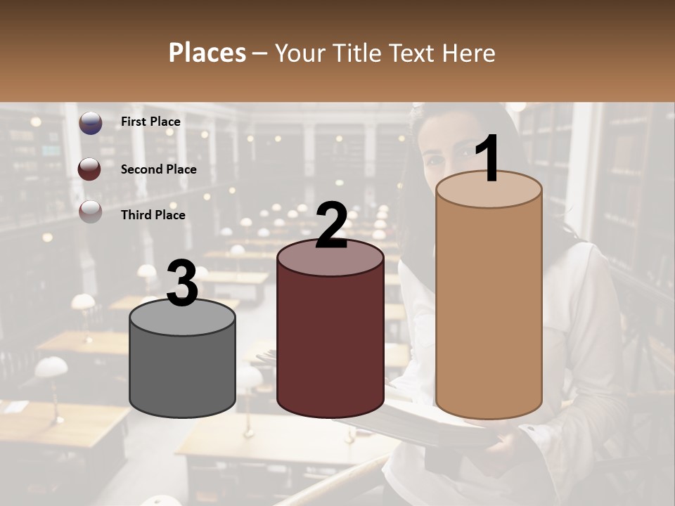 Standing Pretty White PowerPoint Template