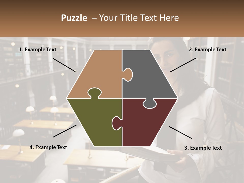 Standing Pretty White PowerPoint Template