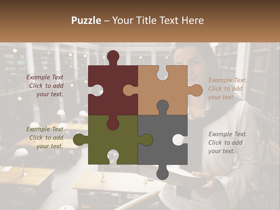 Standing Pretty White PowerPoint Template