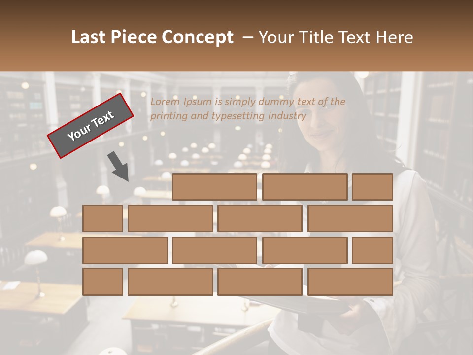 Standing Pretty White PowerPoint Template